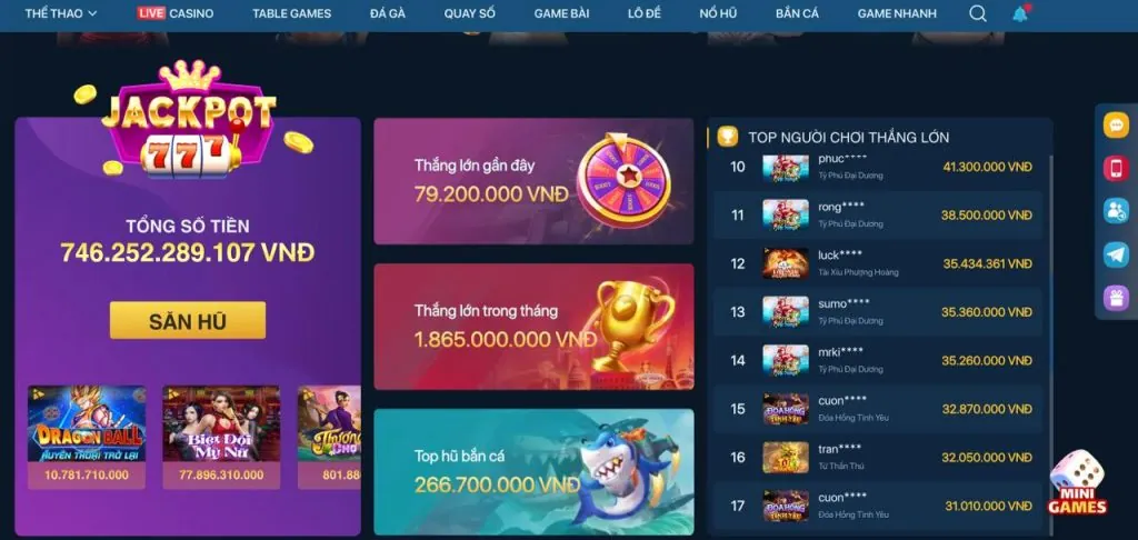 Các cấp độ VIP và hệ thống phần thưởng của tải luck8333